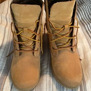 Timberland wedge boots worn once